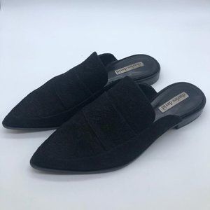Charles David Black Suede Paisley Slide In